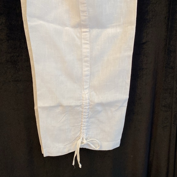 Chico’s woman’s 100% linen capris pants, size Chico’s 3 - Picture 3 of 8